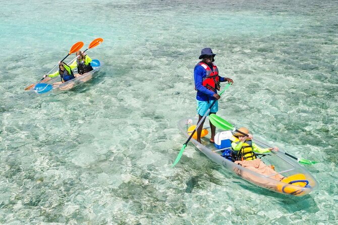 3HR Clear Kayak Mangrove and iguana island Tour in Leeward - Jet-ski towing changes the meaning of three hours