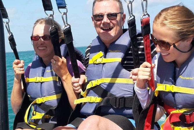 Capt Marvin Watersports / Parasail - Public Tour - The optional water dip and boat return