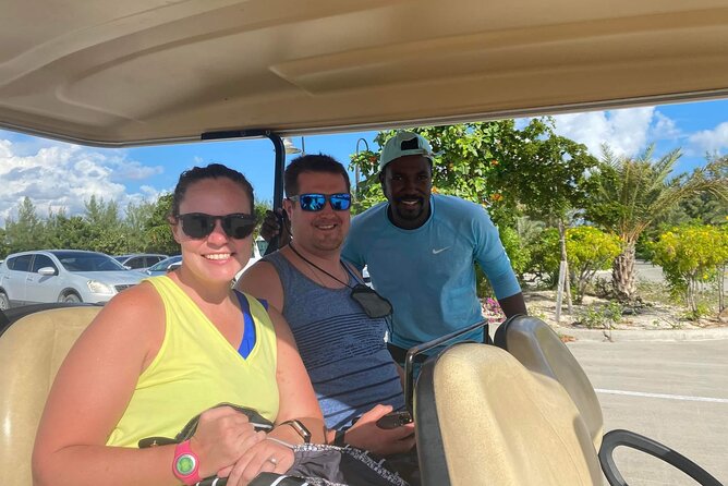 Golf Cart Adventure MaxKart Auto Rentals - Driving on the left and staying comfortable