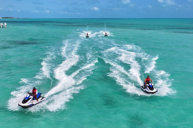 Jet Ski Adventure in Crystal Waters of Turks and Caicos - Riding toward La Famille Express
