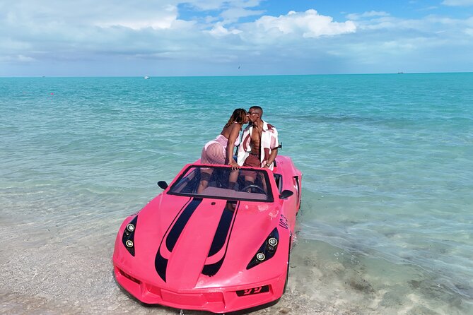 JetCar Drone Photo Video Shoot experience in Turks Caicos - Driving Across Providenciales Water