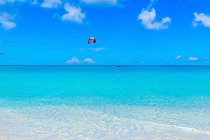 Key to the Sea Parasailing- Birds Eye View of the Best Beach in the world - Flying over Grace Bay at nearly 500 feet