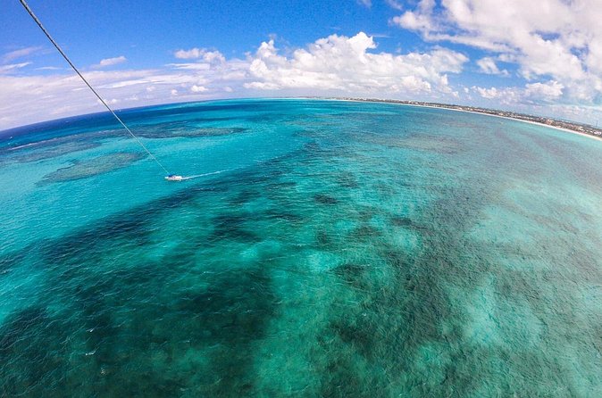 Key to the Sea Parasailing- Private Charter - The views over Providenciales and the reef