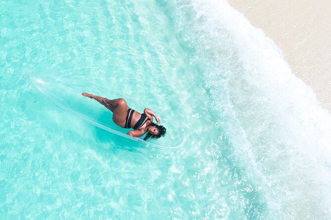 Premium Clear Kayak Shoot Grand Turk Island - The drone view and the photo package