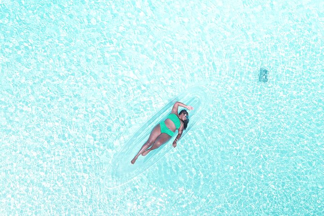 Romantic Clear Kayak Drone Photoshoot for Couples Turks & Caicos - The water and the visual payoff