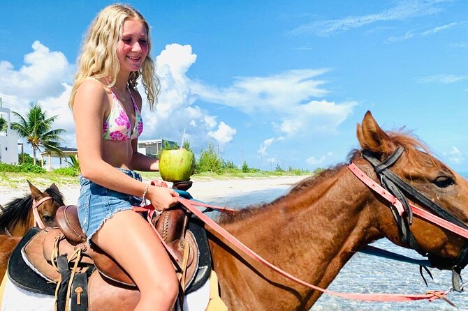 Shared Horseback Riding in Turks and Caicos - Meeting the Horses on Malcolm Road