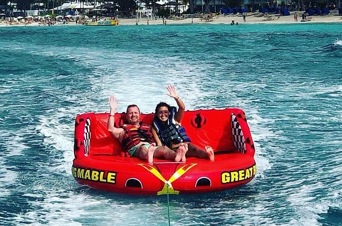 Tubing Watersport Adventure Ride Grace Bay Turks and Caicos - Who will enjoy this most